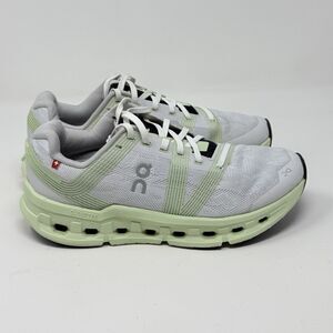 On Cloudgo Sneakers Womens 8 White Green Lightweight Running Walking Shoes